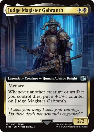 Judge Magister Gabranth (Extended Art) card art