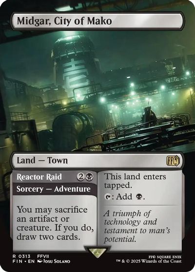Midgar, City of Mako (Borderless) card art