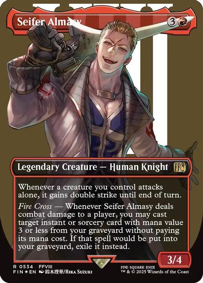 Seifer Almasy (Borderless) (Surge Foil) card art