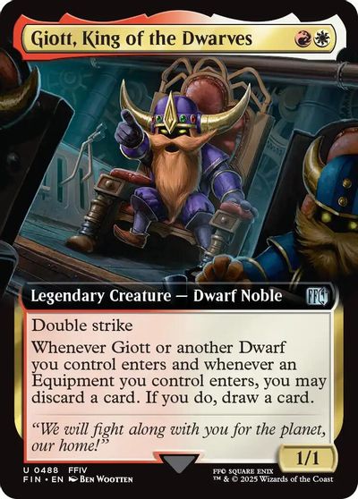 Giott, King of the Dwarves (Extended Art) card art