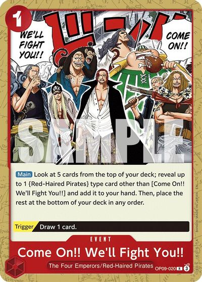 Come On!! We'll Fight You!! (Reprint) card art