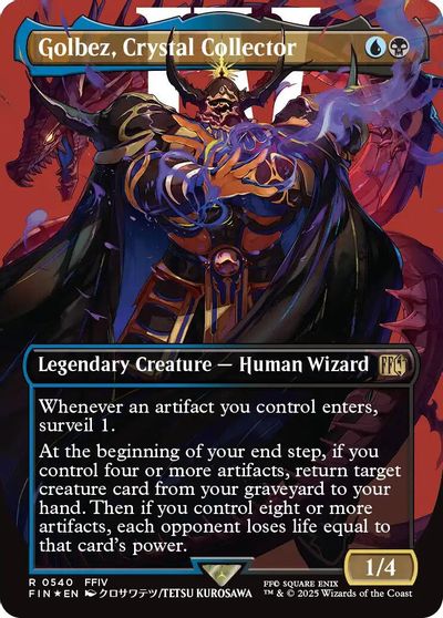 Golbez, Crystal Collector (Borderless) (Surge Foil) card art