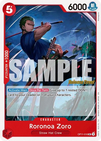 Roronoa Zoro card art