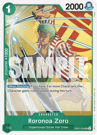 Roronoa Zoro (Reprint) card art