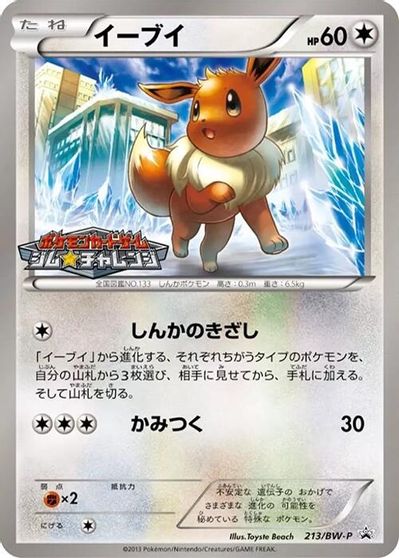 Eevee - 213/BW-P card art