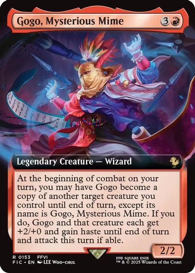 Gogo, Mysterious Mime (Extended Art) card art