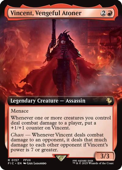 Vincent, Vengeful Atoner (Extended Art) card art