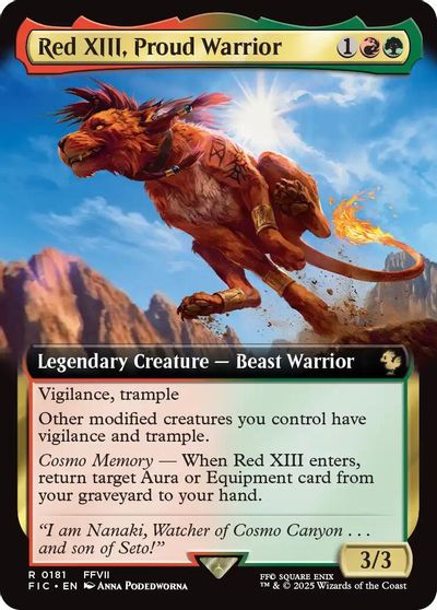 Red XIII, Proud Warrior (Extended Art) card art