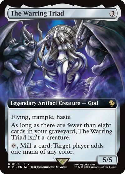 The Warring Triad (Extended Art) card art