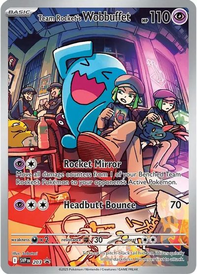 Team Rocket's Wobbuffet card art