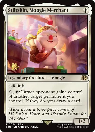 Stiltzkin, Moogle Merchant card art