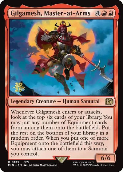 Gilgamesh, Master-at-Arms card art