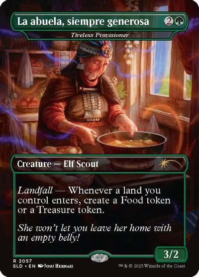 La abuela, siempre generosa - Tireless Provisioner card art