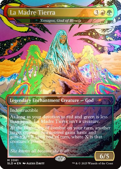 La Madre Tierra - Xenagos, God of Revels (Rainbow Foil) card art
