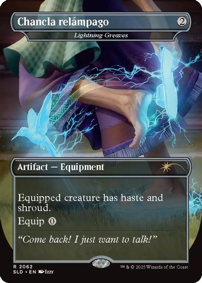 Chancla relámpago - Lightning Greaves card art