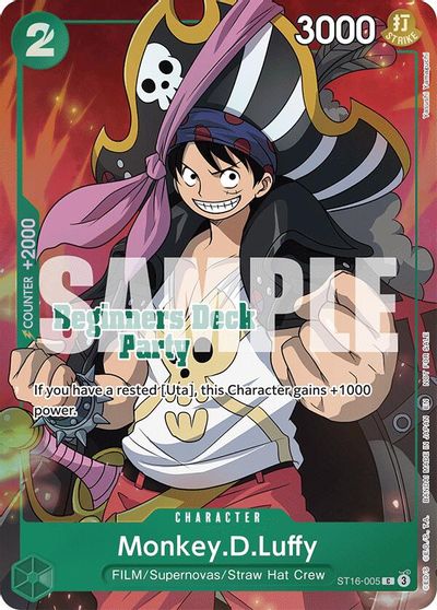 Monkey.D.Luffy (Beginners Deck Party [ST-23] - [ST-28] Winner Pack) card art