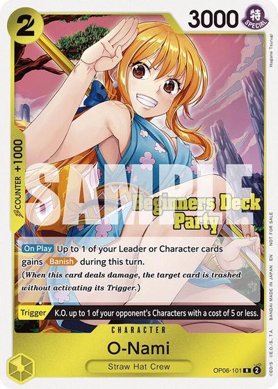 O-Nami (Beginners Deck Party [ST-23] - [ST-28] Participation Pack) card art