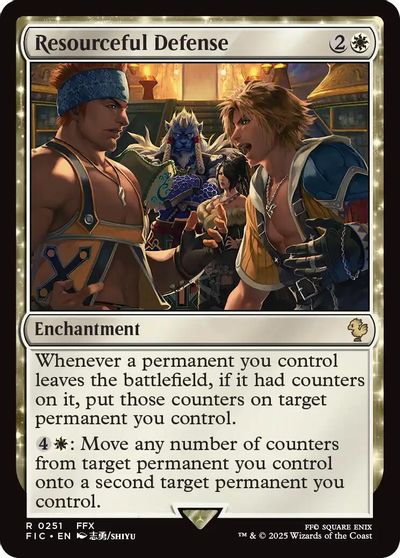 Resourceful Defense (Surge Foil) card art