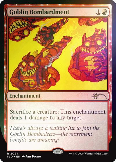 Goblin Bombardment (2024) (Rainbow Foil) card art