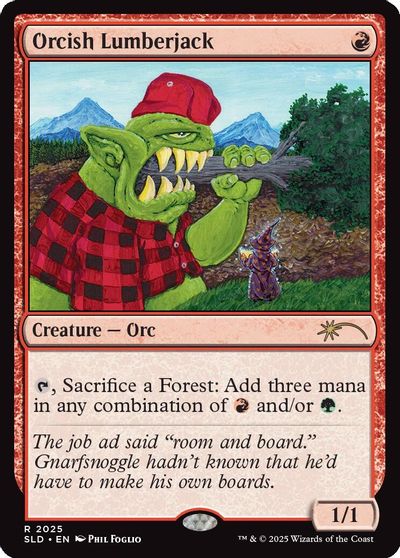 Orcish Lumberjack (2025) card art