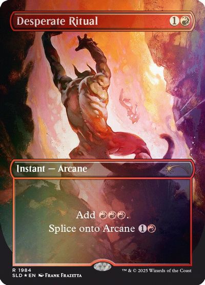 Desperate Ritual (1984) (Rainbow Foil) card art