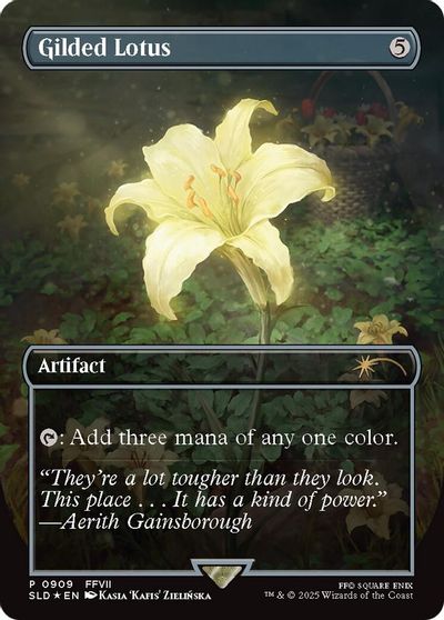 Gilded Lotus (Rainbow Foil) (909) card art