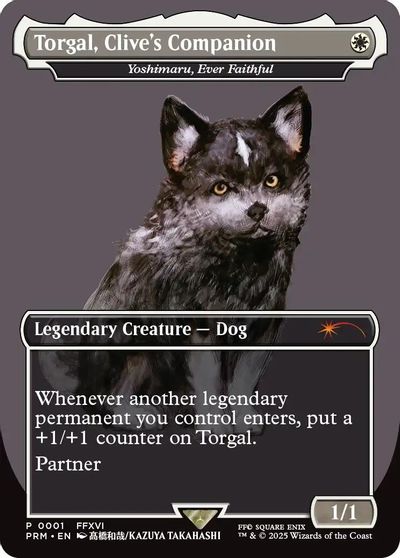 Torgal, Clive's Companion - Yoshimaru, Ever Faithful (MagicCon: Las Vegas 2025) card art