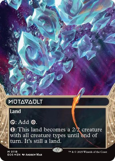Mutavault (0118) (Borderless) (Galaxy Foil) card art