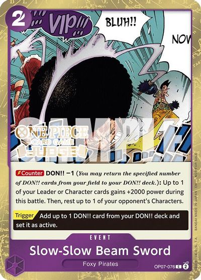 Slow-Slow Beam Sword (Judge Pack Vol. 6) card art