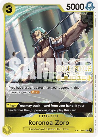Roronoa Zoro (Judge Pack Vol. 6) card art