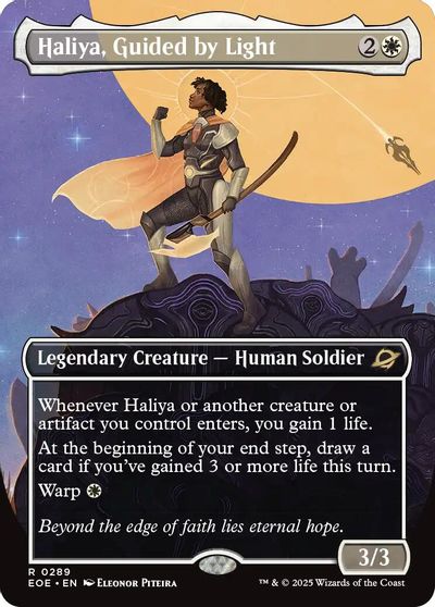 Haliya, Guided by Light (Borderless) card art