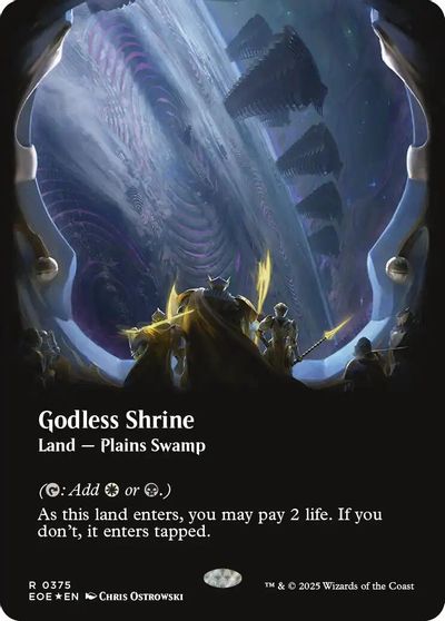 Godless Shrine (Borderless) (Galaxy Foil) card art