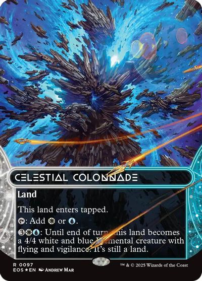Celestial Colonnade (0097) (Borderless) (Galaxy Foil) card art