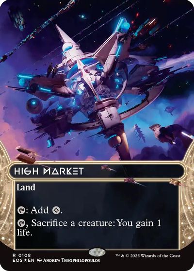 High Market (0108) (Borderless) (Galaxy Foil) card art