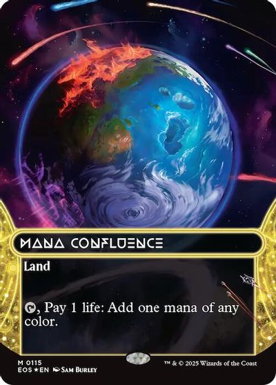Mana Confluence (0115) (Borderless) (Galaxy Foil) card art