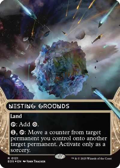 Nesting Grounds (0121) (Borderless) (Galaxy Foil) card art