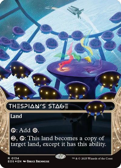 Thespian's Stage (0134) (Borderless) (Galaxy Foil) card art