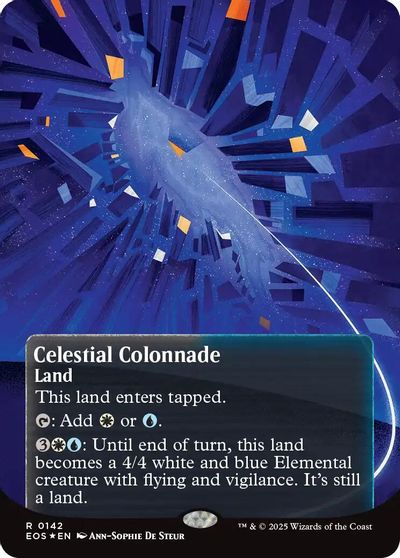 Celestial Colonnade (0142) (Borderless) (Galaxy Foil) card art