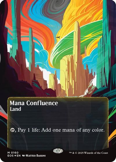 Mana Confluence (0160) (Borderless) (Galaxy Foil) card art