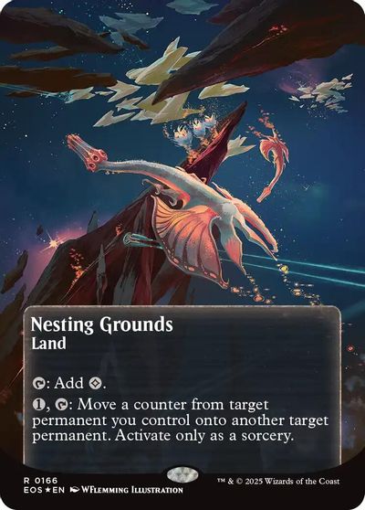 Nesting Grounds (0166) (Borderless) (Galaxy Foil) card art