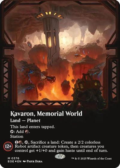 Kavaron, Memorial World (Borderless) (Galaxy Foil) card art