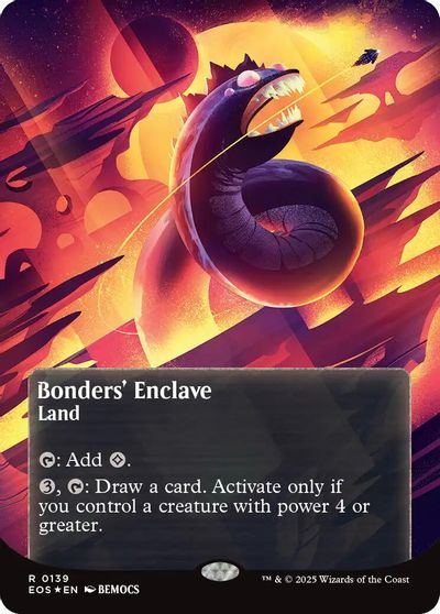 Bonders' Enclave (0139) (Borderless) (Galaxy Foil) card art