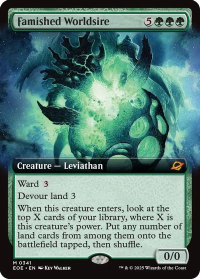 Famished Worldsire (Extended Art) card art