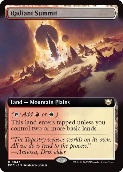 Radiant Summit (Extended Art) card art
