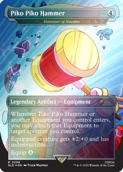 Piko Piko Hammer - Hammer of Nazahn (Rainbow Foil) card art