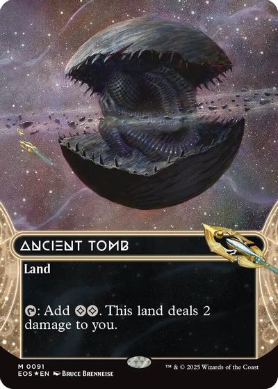 Ancient Tomb (0091) (Borderless) (Galaxy Foil) card art