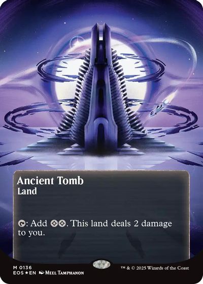 Ancient Tomb (0136) (Borderless) (Galaxy Foil) card art