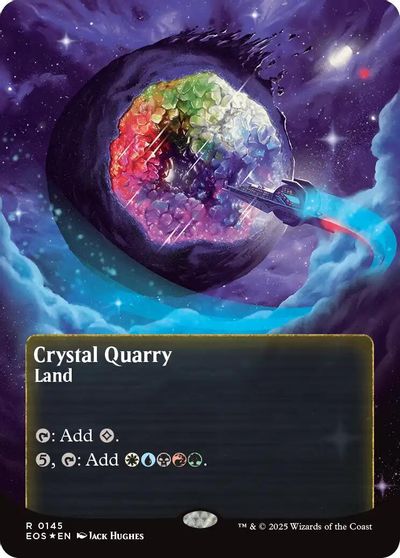 Crystal Quarry (0145) (Borderless) (Galaxy Foil) card art