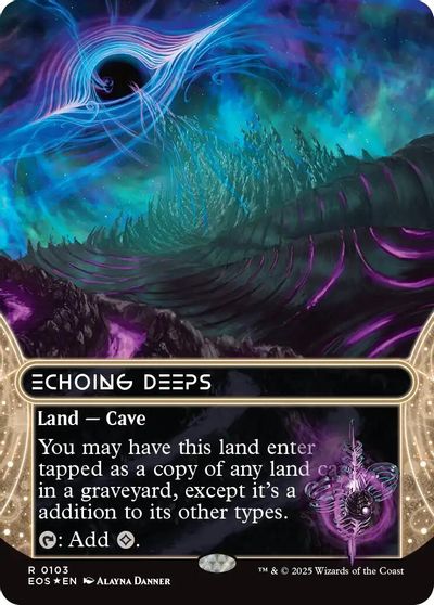 Echoing Deeps (0103) (Borderless) (Galaxy Foil) card art