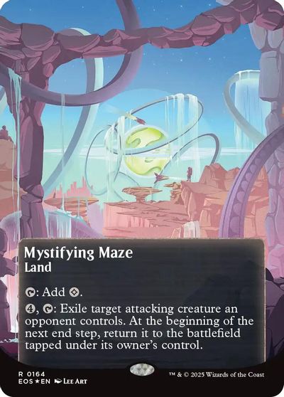 Mystifying Maze (0164) (Borderless) (Galaxy Foil) card art